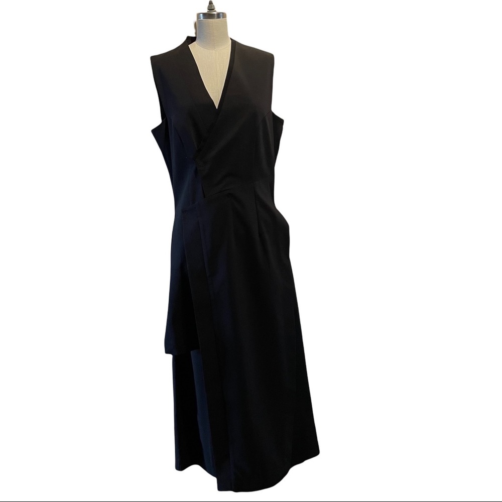 NWT Ixos Black Asymmetrical Wide Pant Sleeveless Tunic 12